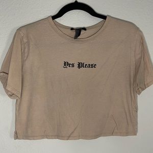 Yes please crop top